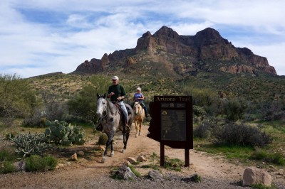The Legends of Superior Trail offers plenty of room to hike, bike or even ride horses.