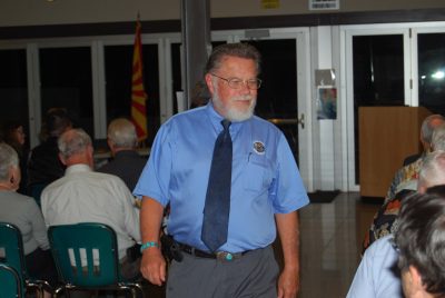 Town of Kearny Mayor Sam Hosler spoke to CAC Governing Board members about the importance of keeping the Aravaipa Campus open.