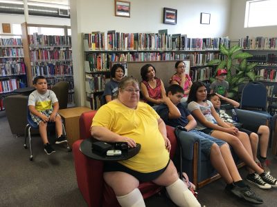 Local residents and students of the Summer Reading program at the Superior Public Library enjoyed a live performance by the Cat in the Hat who acted out some of those childhood favorite Dr. Seuss books.