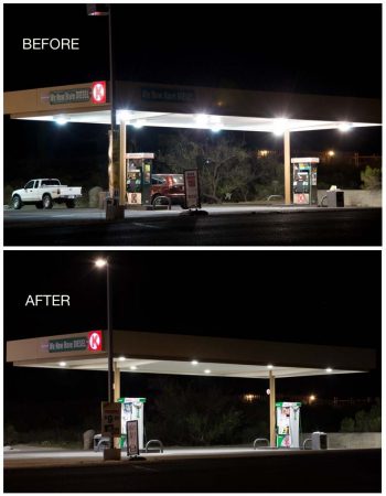 Before and after at the Rockliffe Circle K
