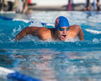 Colbey Stratton, Sr. 7th place 100 Fly. Photo courtesy Apuron photography