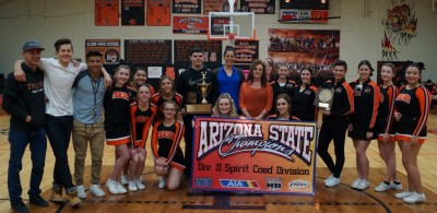 The Globe Tigers are the 2016 AIA Div. II Coed Spirit State Champions.