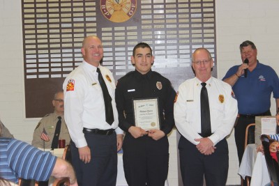 Oracle Fire Department honored Michael Parra as the Firefighter of the Year.