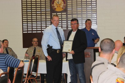 Mammoth Police Department honored Jim Salazar as its Officer of the Year.