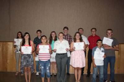 Students honored at the annual Kearny Elks Youth Banquet.