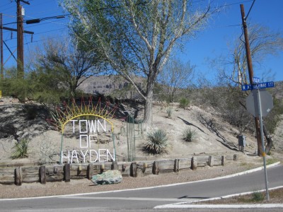 At the entrance to the Town of Hayden