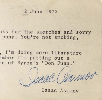 Isaac Asimov signature