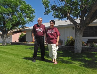 May Yard of the Month in Kearny are Johnny and Mary Pacheco