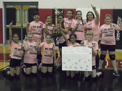 Seventh grade volleyball champions, Mountain Vista Lady Cougars. Debbie Mendibles | Submitted