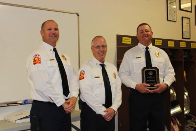Battalion Chief Brian McGinnis was named Hartman Firefighter of the Year.