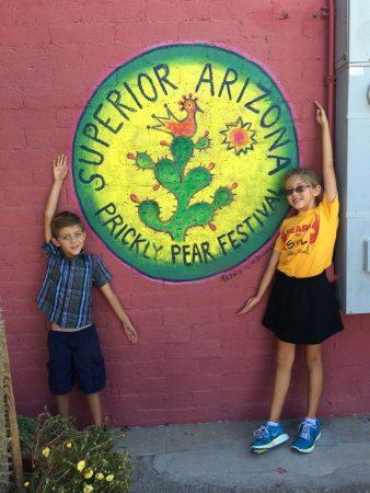 Henry and Maya are excited about this year's Prickly Pear Festival.