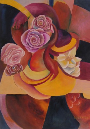 Rose Head by Deb Kresnika