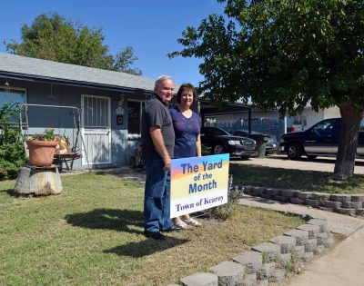 Herb and Sherry Ortiz have the November Yard of the Month for the Town of Kearny.