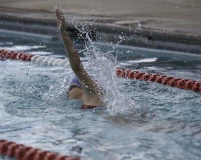 Zara Allmendinger, freshman first year swimmer. Photo courtesy Apuron Photography