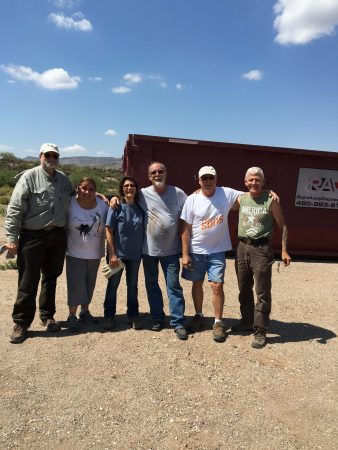 Volunteers spent a weekend cleaning up the desert near Superior.