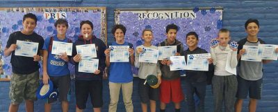 Mountain Vista’s scholar athletes – eighth graders were recognized for citizenship, honor roll and principal’s honor roll. Kacy Rae | Submitted