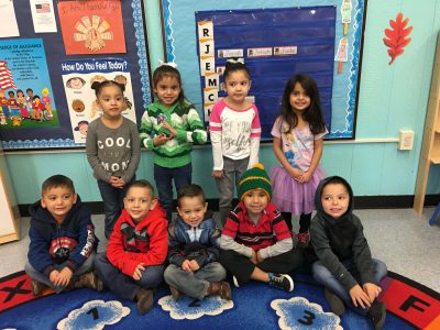 Pre-K students in Mrs. Kathy Zavala's class at John F. Kennedy Elementary School in Superior.