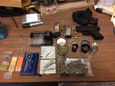 Items seized by Superior Police during a recent drug bust.